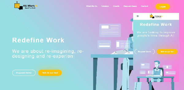 Landing Page : Re:Work AI